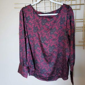 Ann Taylor Floral Blouse XL